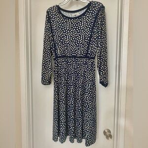 Max Studio navy/floral dress, size L